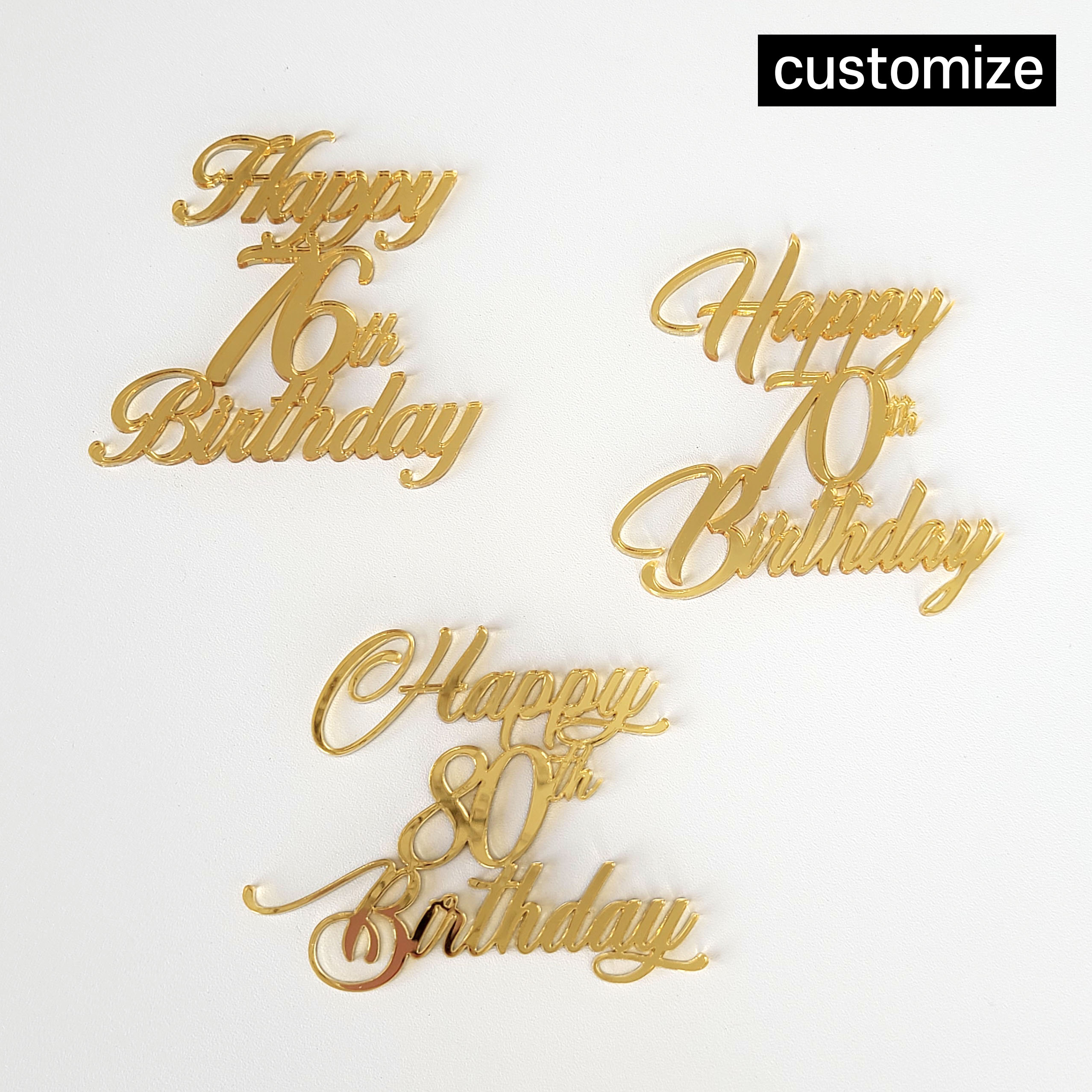 Birthday Custom Topper/Fropper